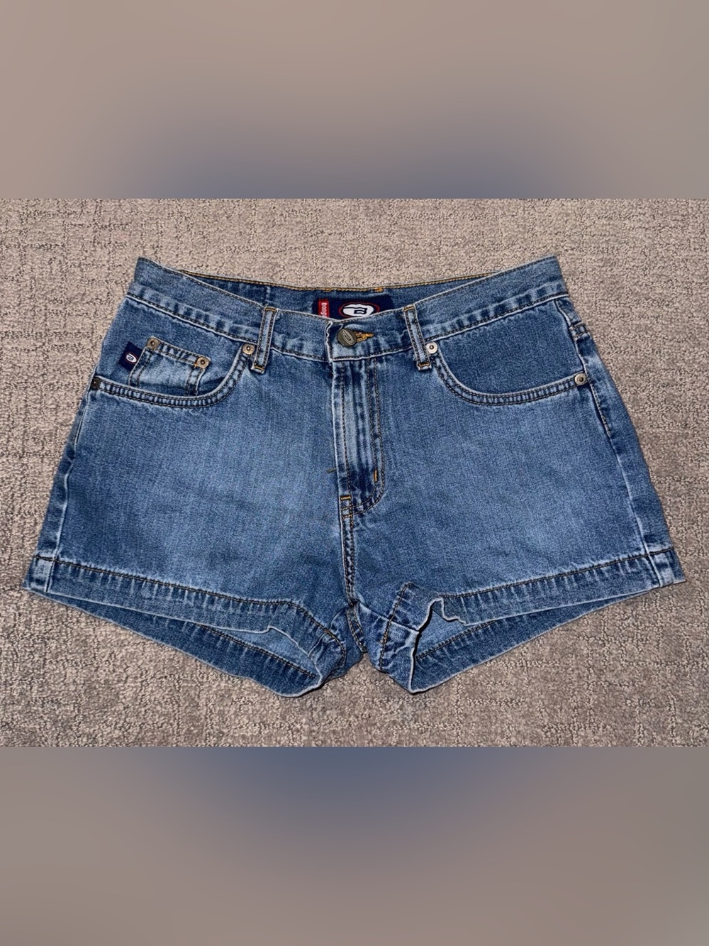Vintage Y2K Bongo Blue Jean Denim Shorts - Size 3
